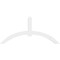 Ekena Millwork Archdale Architectural Grade PVC Gable Bracket, 96"W x 44"H x 4"D x 6"F, 11/12 Pitch GBP096X44X0406ARC00 - alternate 3